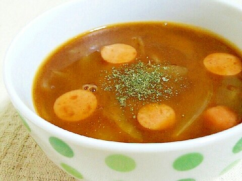 ビーフシチューのルーで簡単スープ